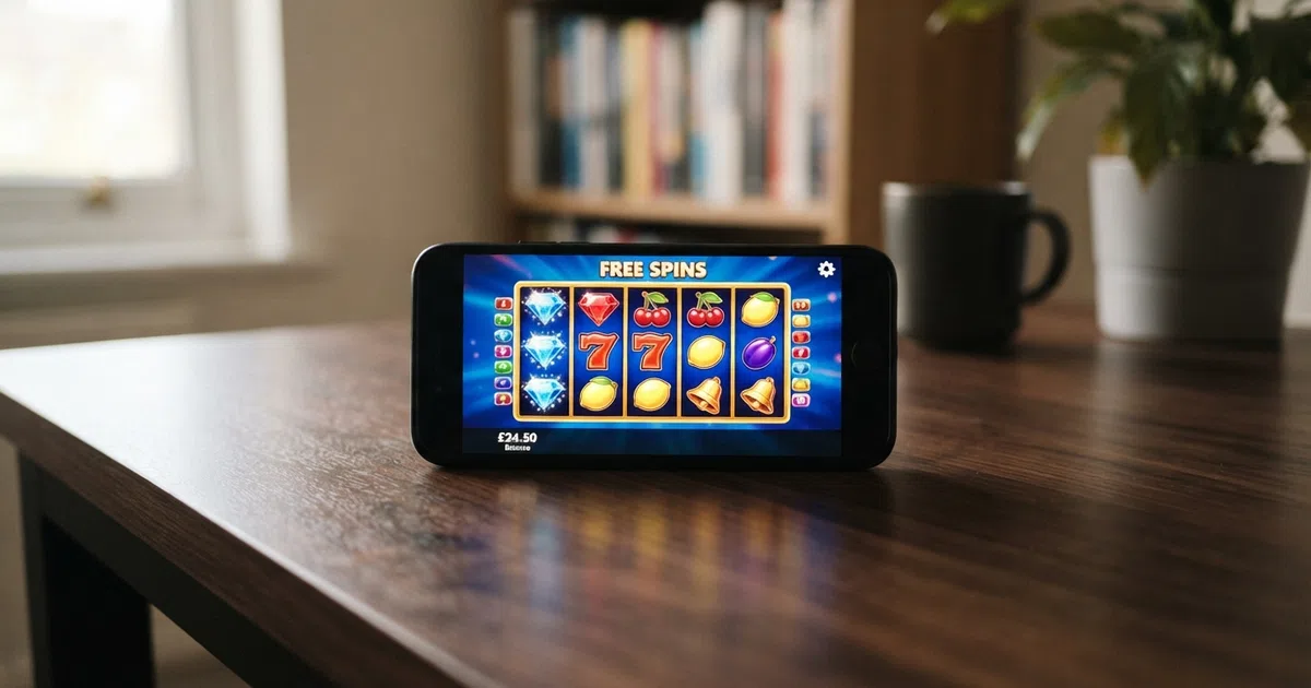 A row of UK online casino sign-up promotion banners displaying zero-wagering free-spin offers with the words “keep what you win”