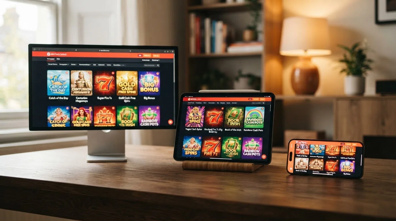 A side-by-side grid of UK casino homepages showing Inspired Gaming slot thumbnails across multiple operator sites